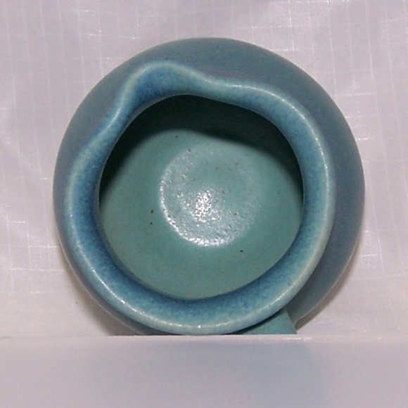 VTG Small Blue Creamer, Signed - Picture 5 of 8